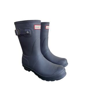 Hunter Women’s Original Short Rain Boots Black Size 7 (EU 38)